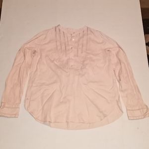 Loft Peach Button Down Shirt Size XS